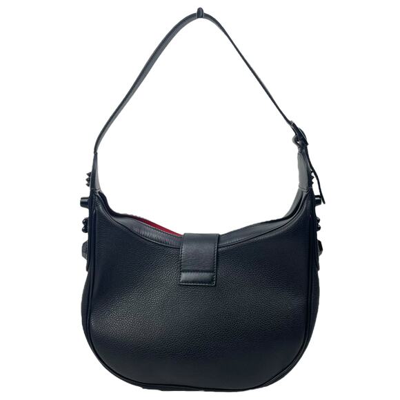 Christian Louboutin Carasky Small Empire Stud Leather Shoulder Bag Black - Picture 6 of 16